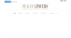 Desktop Screenshot of peacockpavers.com