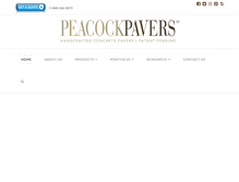 Tablet Screenshot of peacockpavers.com